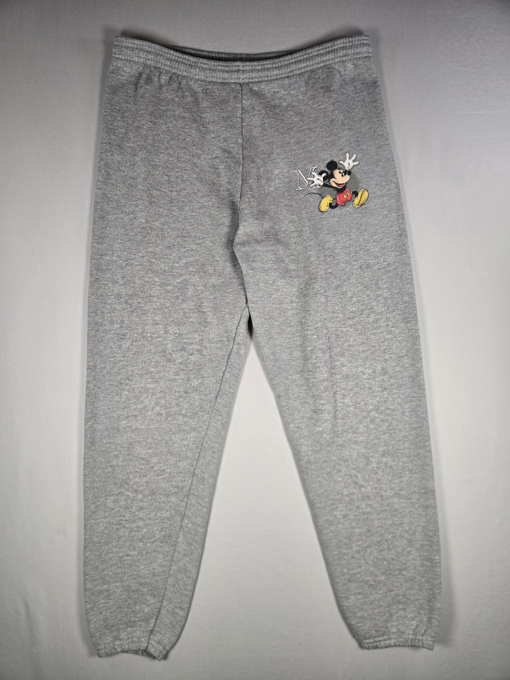 Vintage Disney Resorts Mickey Mouse Graphic Grey Sweatpants Medium